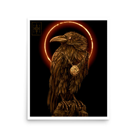 Muninn 16" x 20" Print